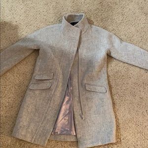 J. Crew Cocoon coat in Italian stadium-cloth wool